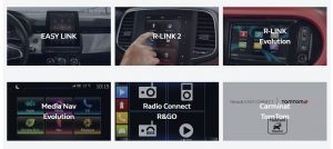 Verschillende multimediasystemen Renault